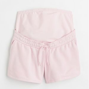H&M maternity shorts baby pink